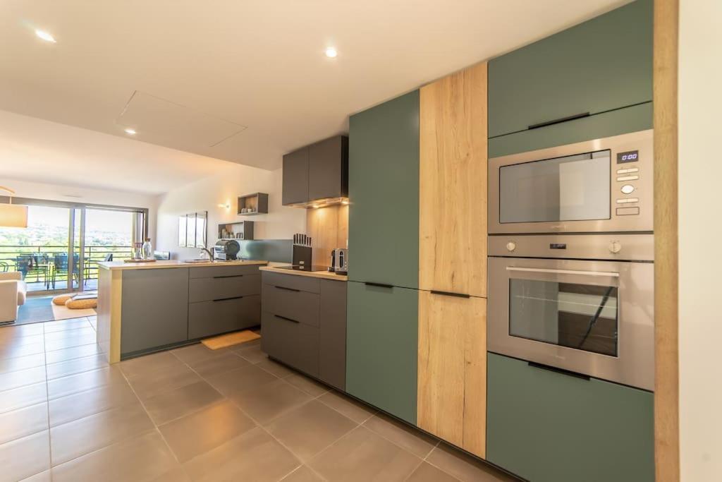 A7- 2 Bdr Sea & Mountain View - Ac, Parking, Pool & Terrace Antibes Exterior foto