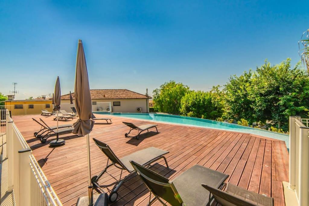 A7- 2 Bdr Sea & Mountain View - Ac, Parking, Pool & Terrace Antibes Exterior foto