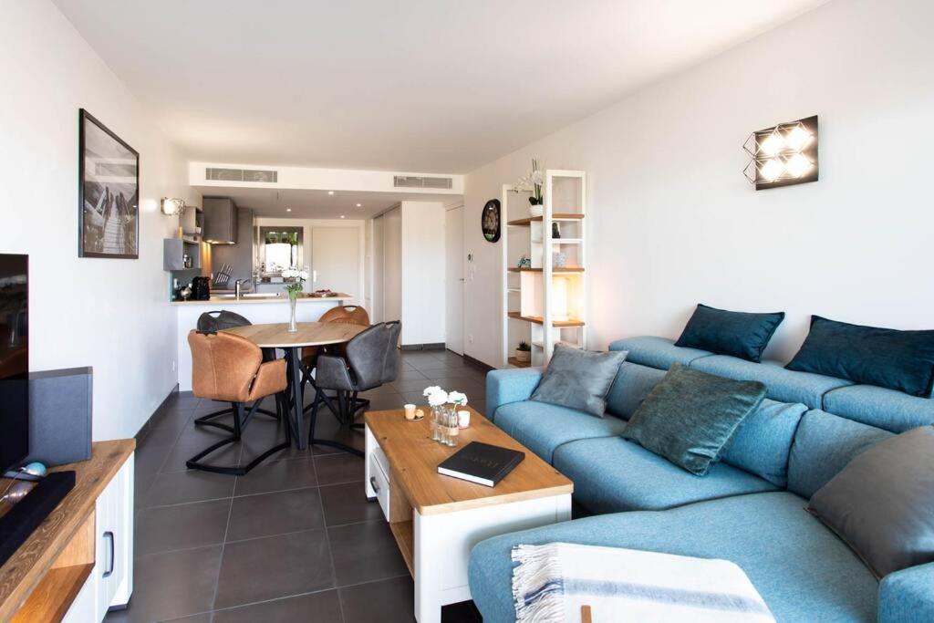 A7- 2 Bdr Sea & Mountain View - Ac, Parking, Pool & Terrace Antibes Exterior foto