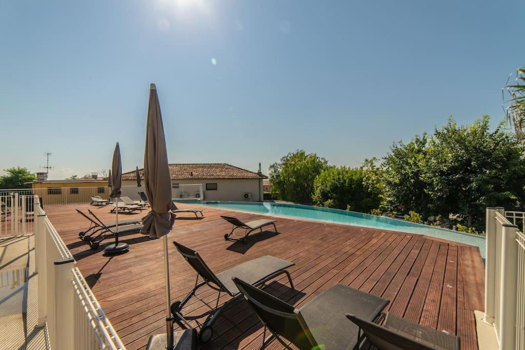 A7- 2 Bdr Sea & Mountain View - Ac, Parking, Pool & Terrace Antibes Exterior foto